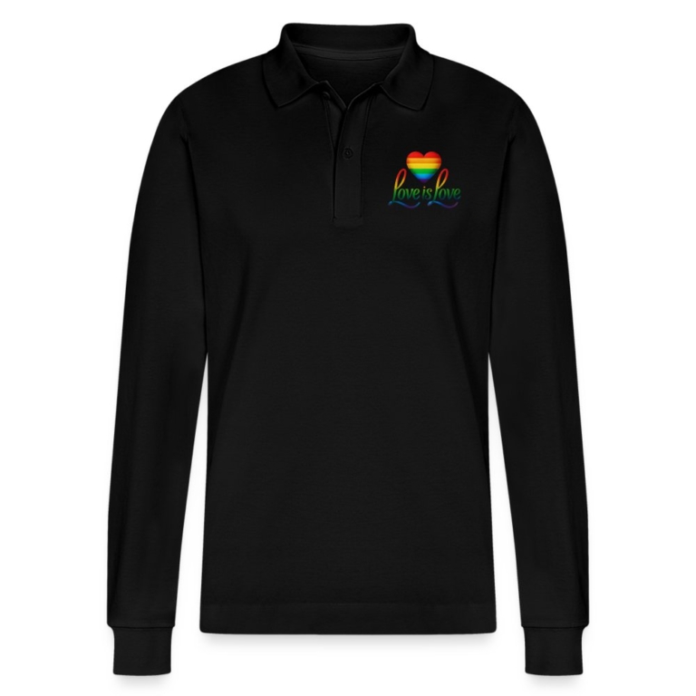 regenbogenherz-mit-spruch-stanleystella-unisex-bio-langarm-poloshirt-prepster-schwarz