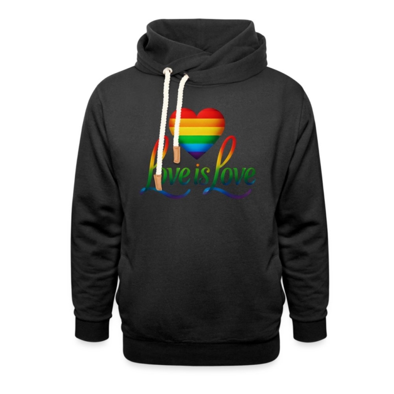 regenbogenherz-mit-spruch-unisex-schalkragen-hoodie-schwarz