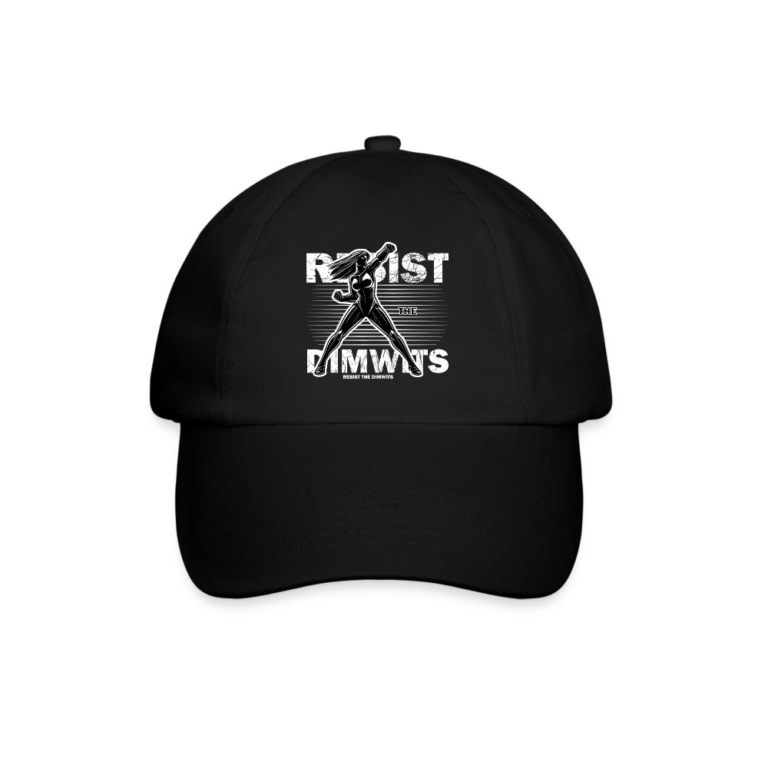 resist-the-dimwits-baseballkappe-schwarz-schwarz