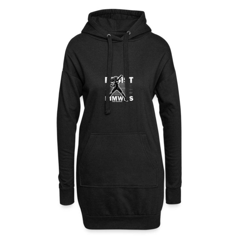 resist-the-dimwits-hoodie-kleid-schwarz