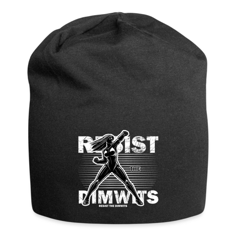 resist-the-dimwits-jersey-beanie-schwarz
