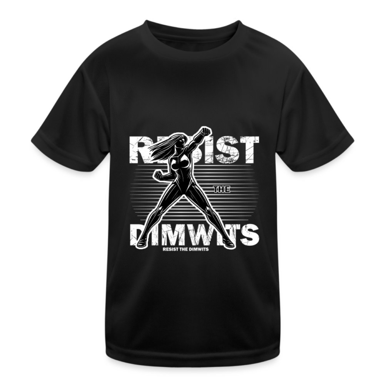 resist-the-dimwits-kinder-funktions-t-shirt-schwarz
