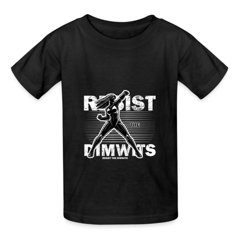 resist-the-dimwits-kinder-t-shirt-von-russell-schwarz