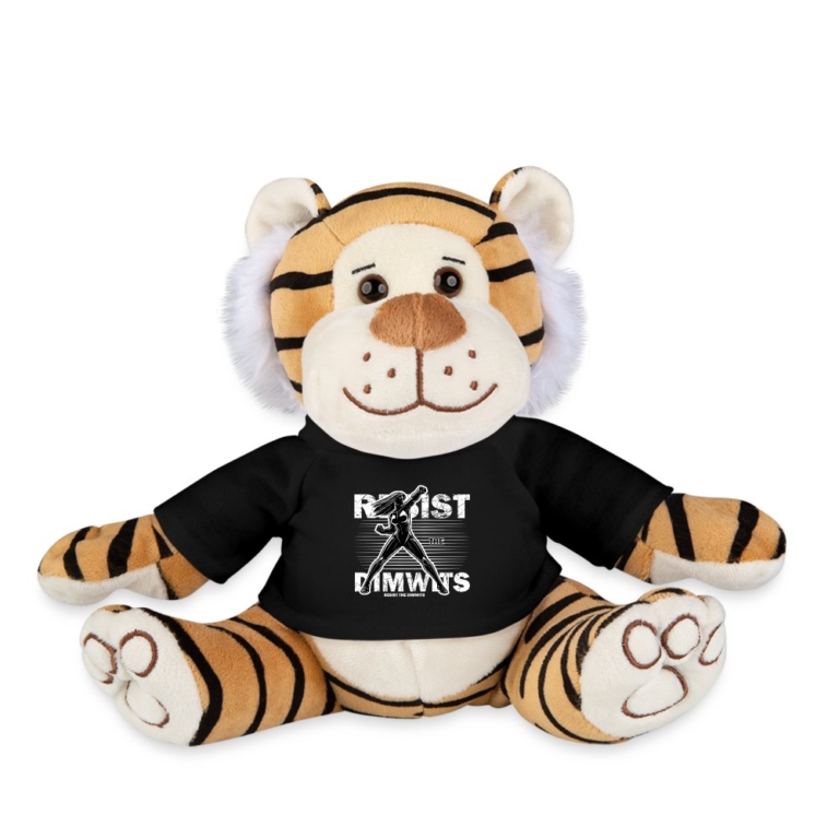 resist-the-dimwits-plueschtiger-schwarz