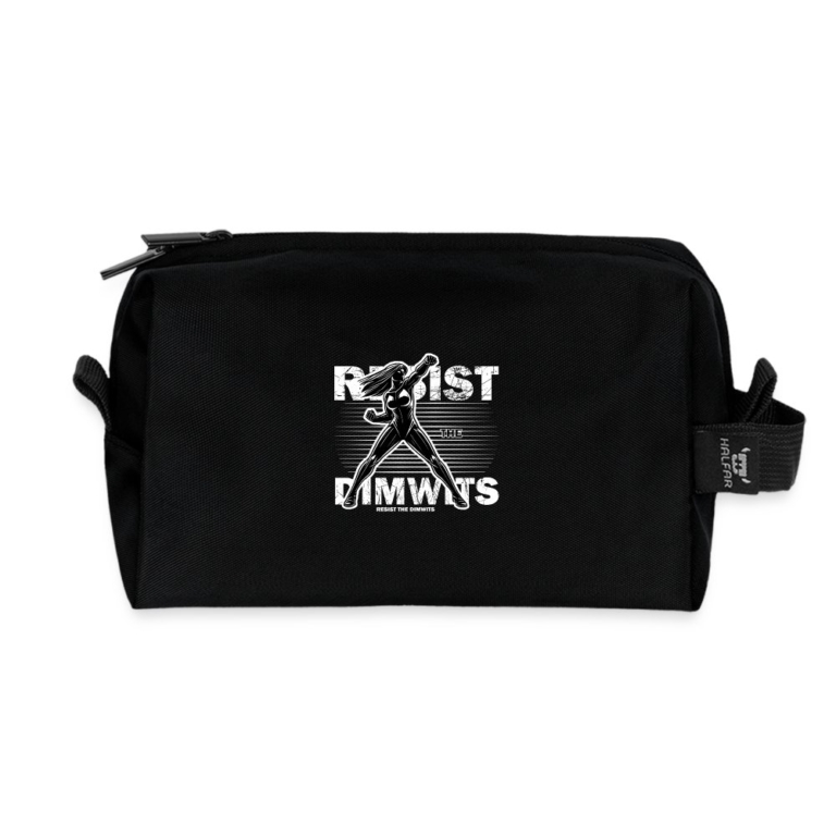 resist-the-dimwits-recycelte-kulturtasche-schwarz