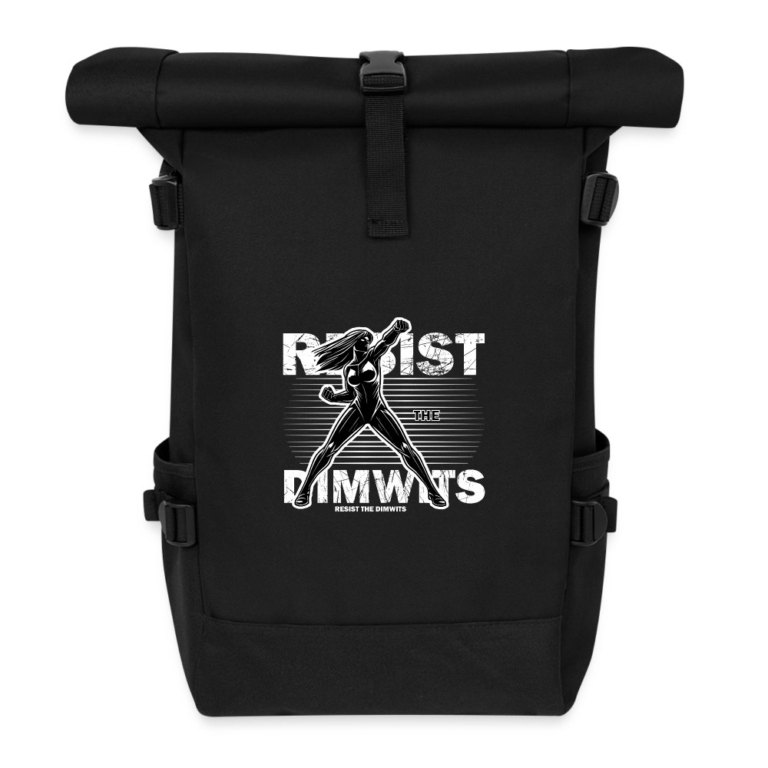 resist-the-dimwits-rolltop-rucksack-schwarz