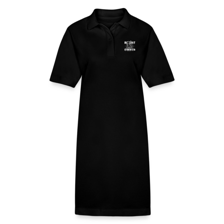 resist-the-dimwits-stanleystella-frauen-bio-polokleid-paiger-schwarz
