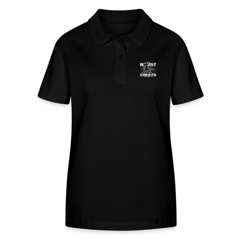 resist-the-dimwits-stanleystella-frauen-bio-poloshirt-elliser-schwarz