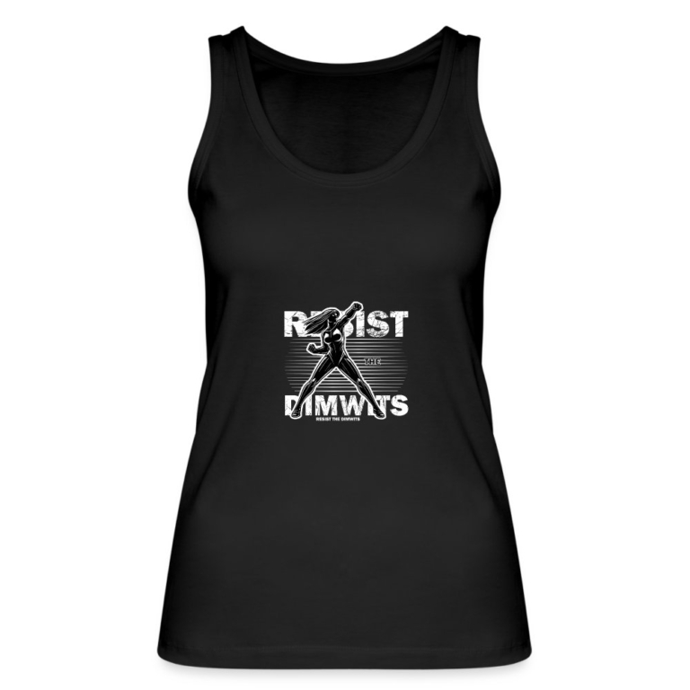 resist-the-dimwits-stanleystella-frauen-bio-tank-top-schwarz