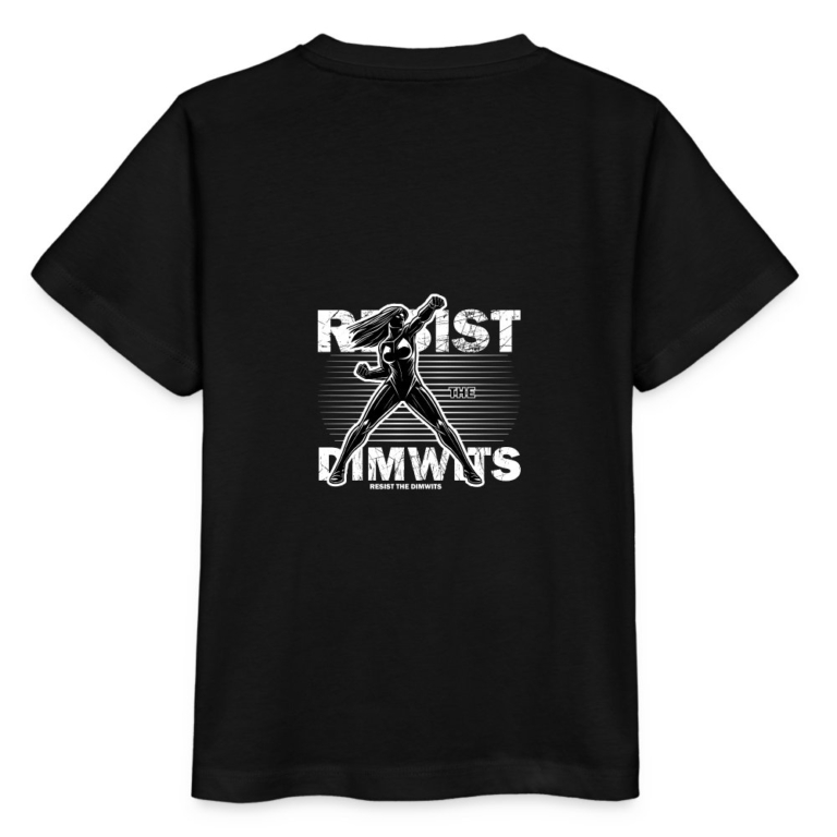 resist-the-dimwits-stanleystella-kinder-t-shirt-mini-creator-schwarz