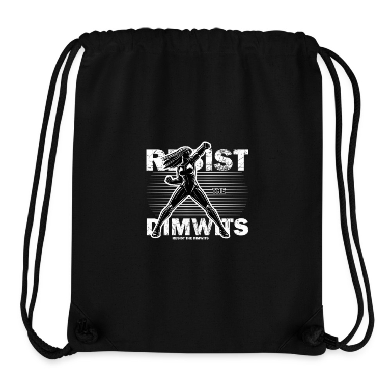 resist-the-dimwits-stanleystella-recycelter-gym-bag-schwarz