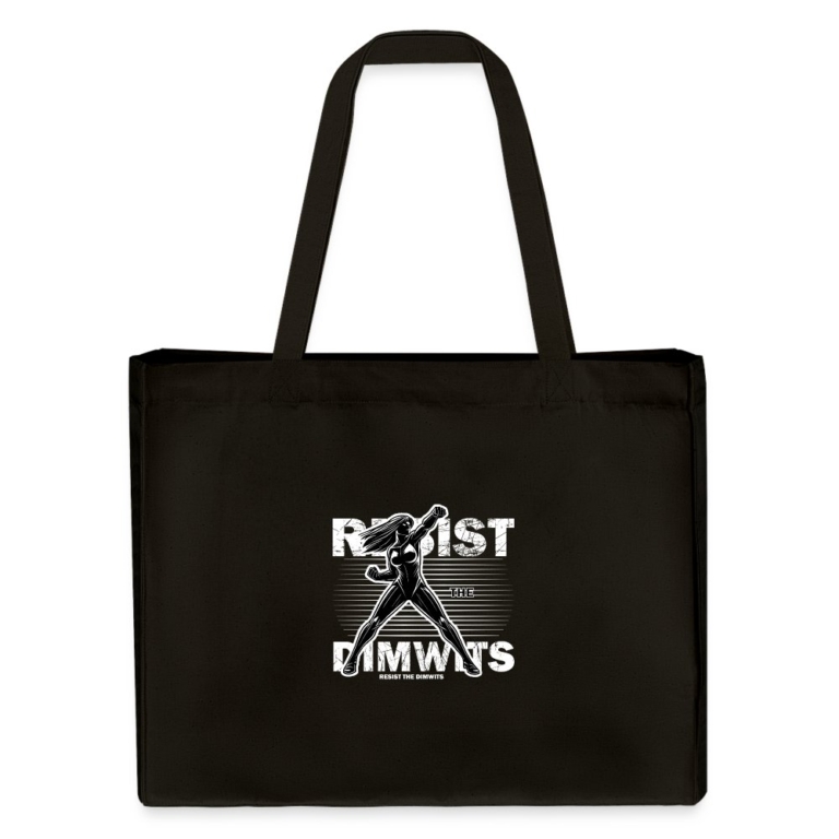 resist-the-dimwits-stanleystella-recycelter-shopping-bag-schwarz
