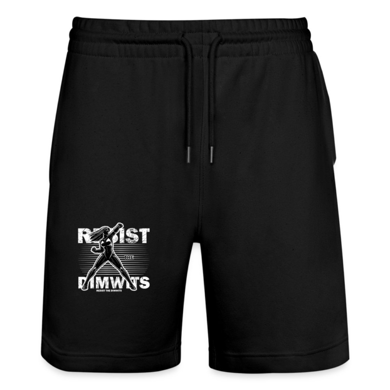 resist-the-dimwits-stanleystella-unisex-bio-joggingshorts-trainer-schwarz