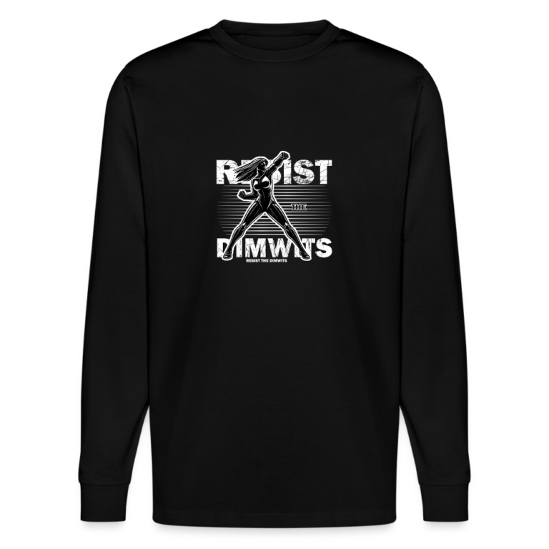 resist-the-dimwits-stanleystella-unisex-bio-langarmshirt-shifts-dry-schwarz