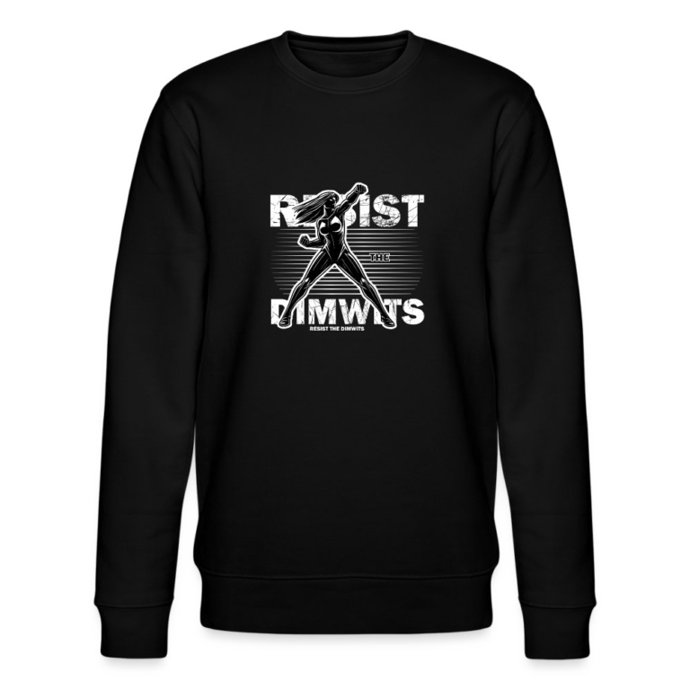 resist-the-dimwits-stanleystella-unisex-bio-sweatshirt-changer-schwarz