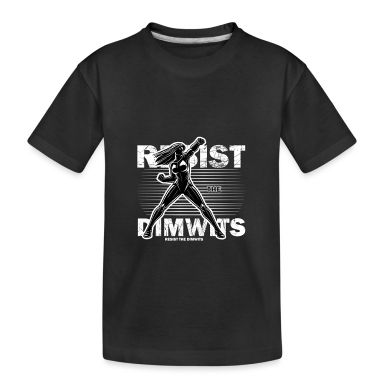 resist-the-dimwits-teenager-premium-bio-t-shirt-schwarz