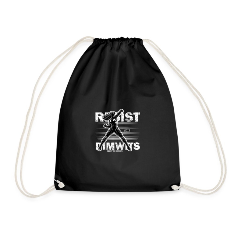 resist-the-dimwits-turnbeutel-schwarz