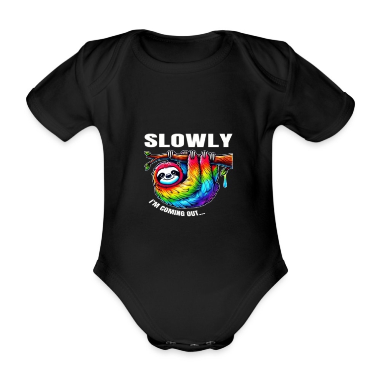 slowly-i-m-coming-out-baby-bio-kurzarm-body-schwarz