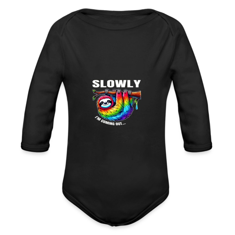 slowly-i-m-coming-out-baby-bio-langarm-body-schwarz