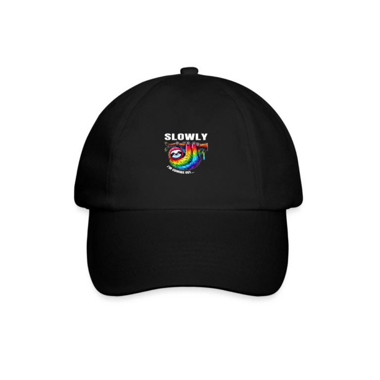 slowly-i-m-coming-out-baseballkappe-schwarz-schwarz