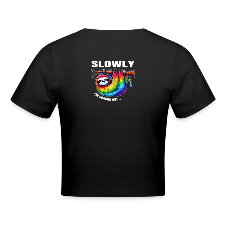 slowly-i-m-coming-out-cropped-t-shirt-schwarz