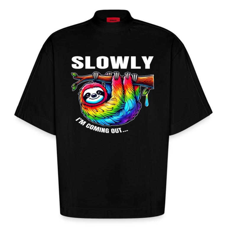slowly-i-m-coming-out-heavyweight-oversized-organic-boxy-t-shirt-made-in-eu-solid-black