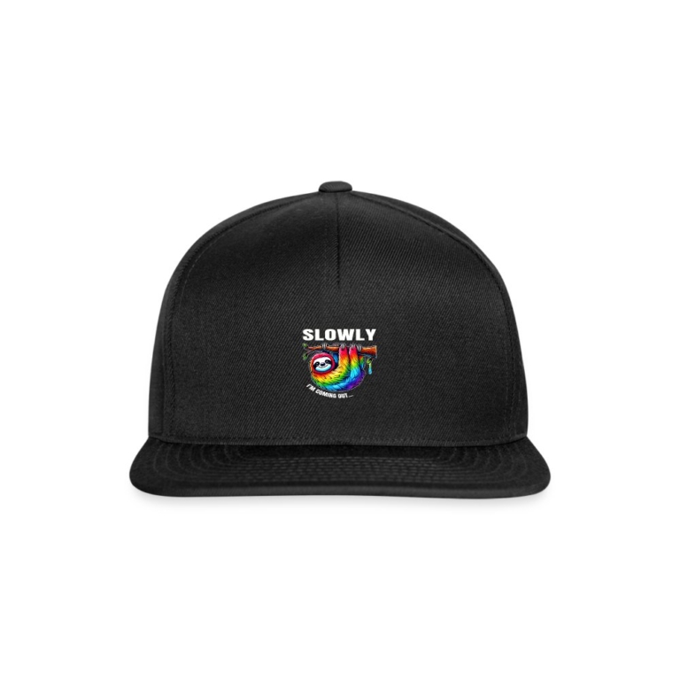 slowly-i-m-coming-out-snapback-cap-schwarz-schwarz