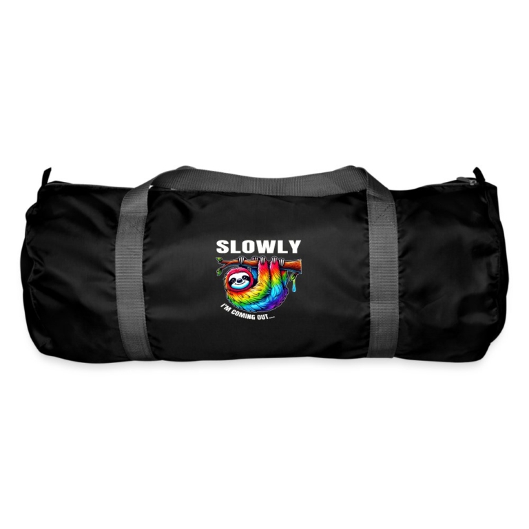 slowly-i-m-coming-out-sporttasche-schwarz