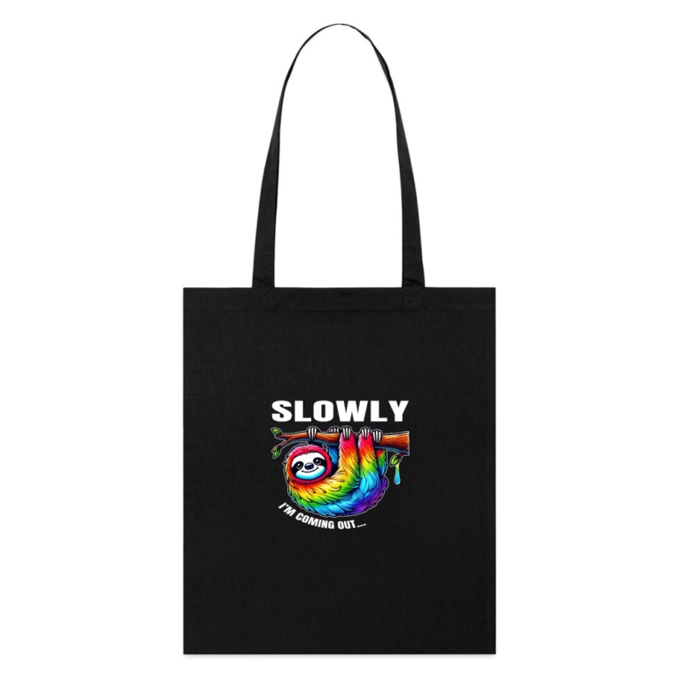 slowly-i-m-coming-out-stanleystella-bio-stoffbeutel-schwarz