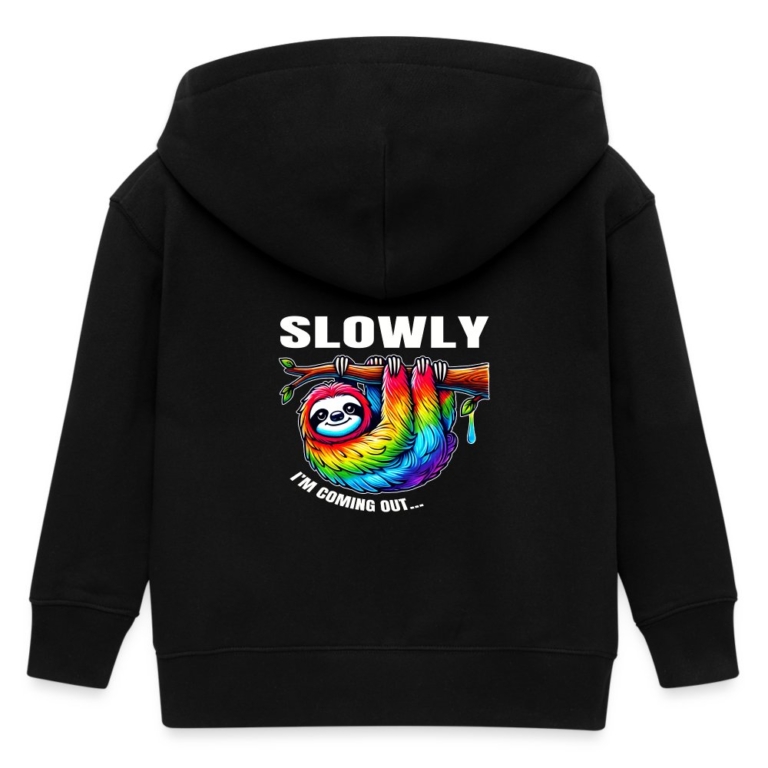 slowly-i-m-coming-out-stanleystella-mini-cultivator-bio-kinder-kapuzenjacke-schwarz