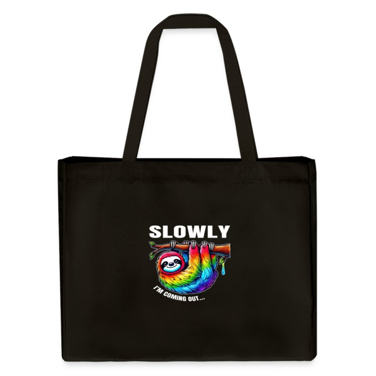 slowly-i-m-coming-out-stanleystella-recycelter-shopping-bag-schwarz
