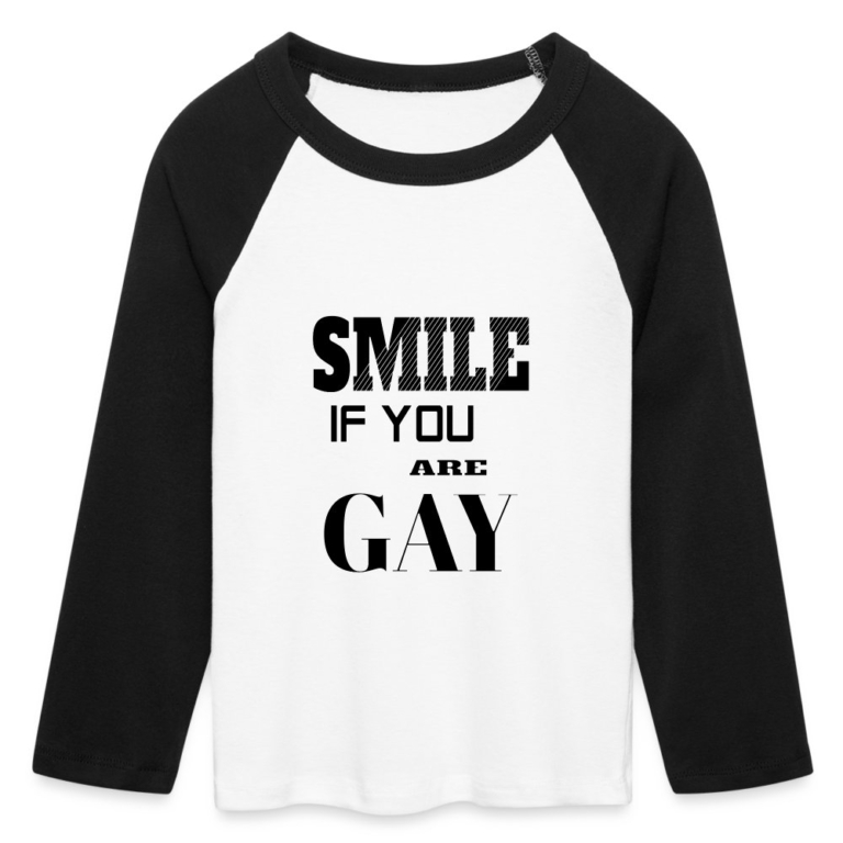 smile-if-you-are-gay-cropped-frauen-long-sleeve-weiss-schwarz