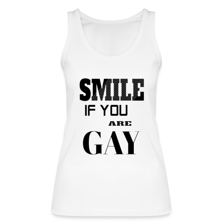 smile-if-you-are-gay-stanleystella-frauen-bio-tank-top-weiss