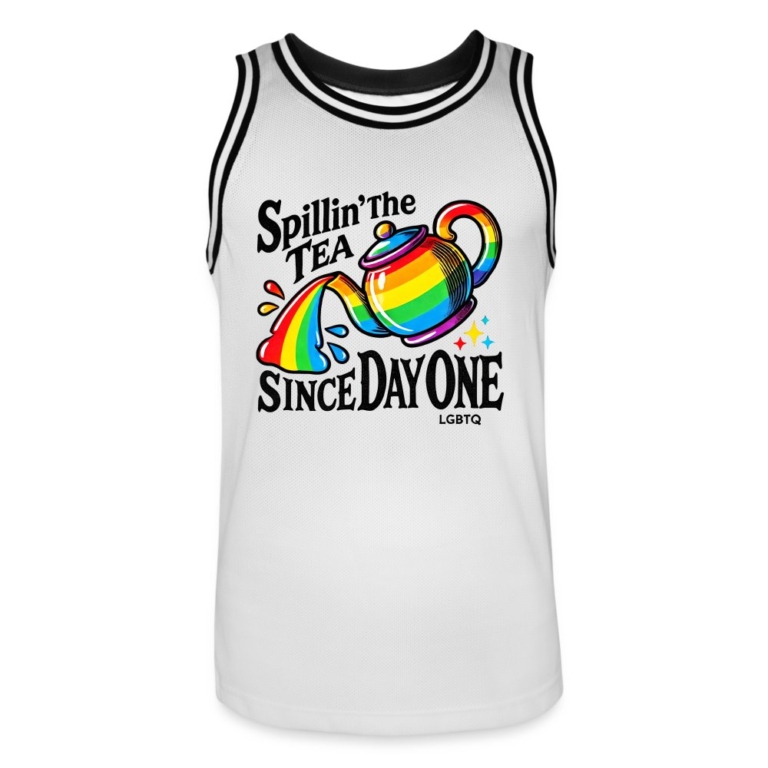 spillin-the-tea-since-day-one-maenner-basketball-trikot-weiss-schwarz