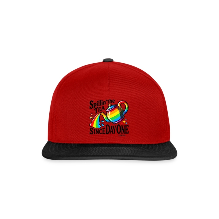 spillin-the-tea-since-day-one-snapback-cap-rot-schwarz