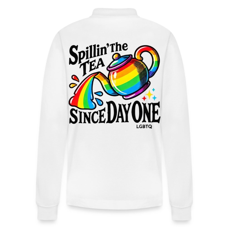 spillin-the-tea-since-day-one-stanleystella-unisex-bio-langarm-poloshirt-prepster-weiss