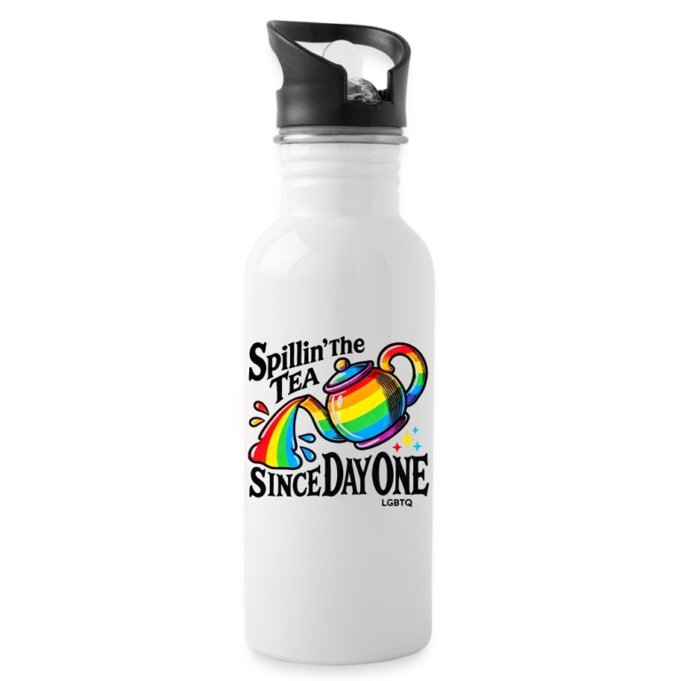 spillin-the-tea-since-day-one-trinkflasche-mit-integriertem-trinkhalm-weiss
