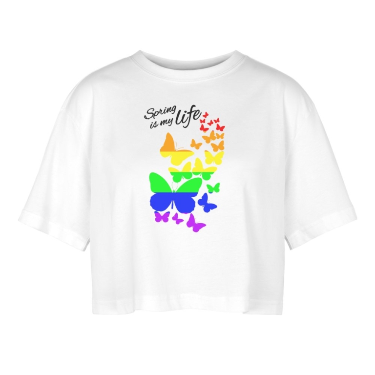 spring-is-my-life-lgbtq-frauen-oversized-cropped-t-shirt-weiss
