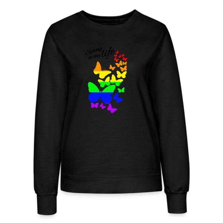 spring-is-my-life-lgbtq-frauen-sweatshirt-schwarz