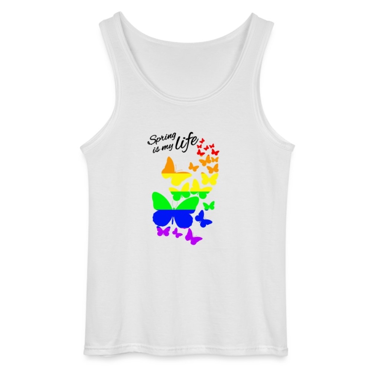 spring-is-my-life-lgbtq-gildan-maenner-tank-top-weiss