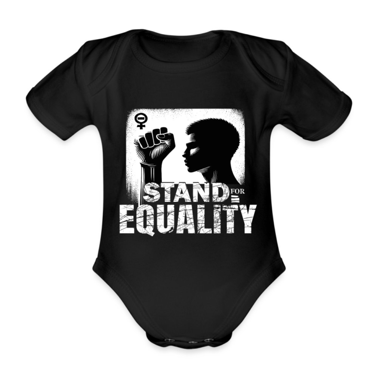 stand-for-equality-baby-bio-kurzarm-body-schwarz