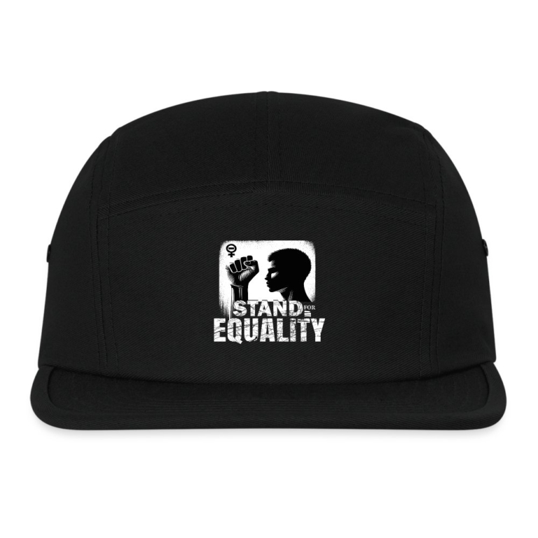 stand-for-equality-canvas-camper-cap-schwarz