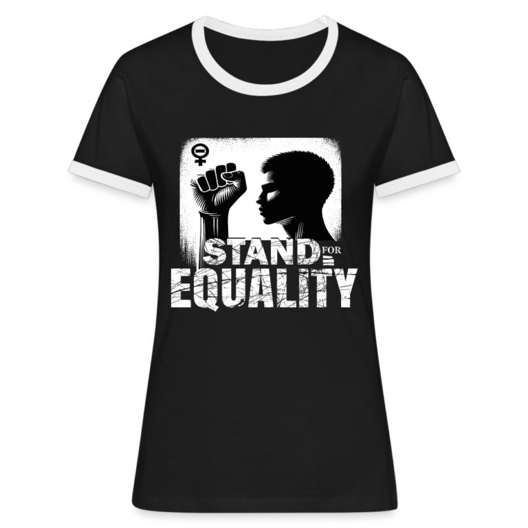 stand-for-equality-frauen-kontrast-t-shirt-schwarz-weiss