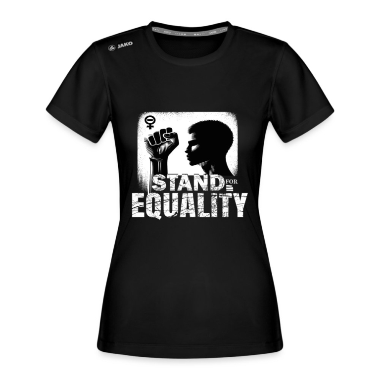 stand-for-equality-jako-frauen-t-shirt-run-20-schwarz