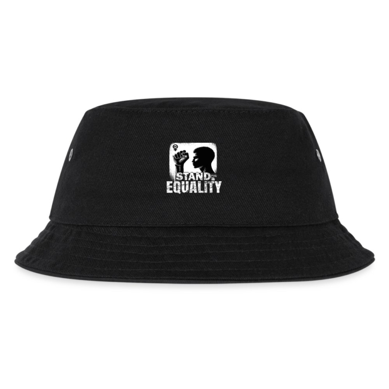 stand-for-equality-kinder-bucket-hat-schwarz