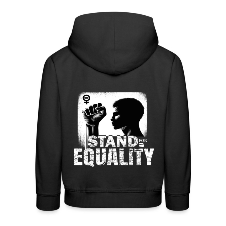stand-for-equality-kinder-premium-hoodie-schwarz