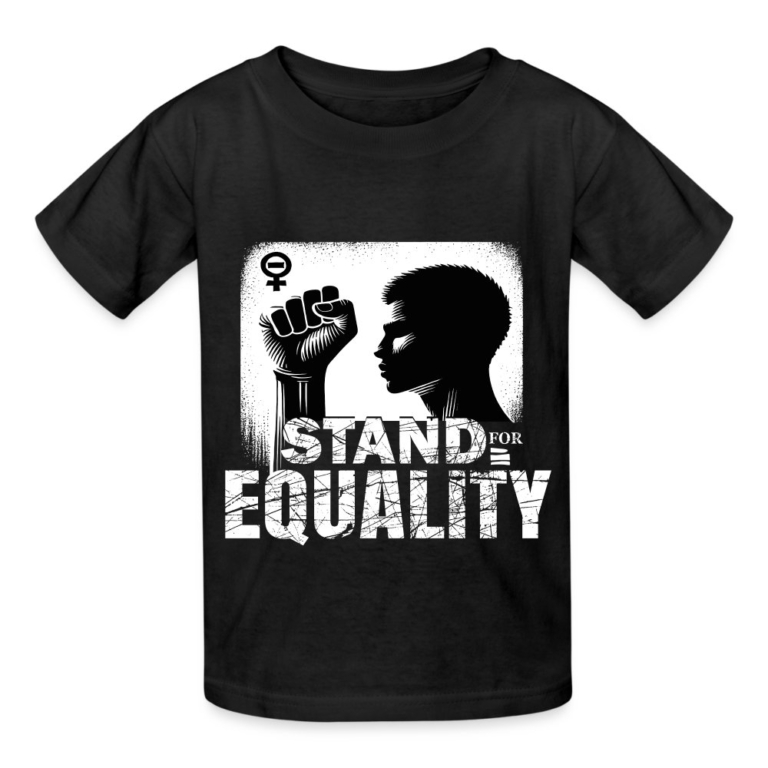 stand-for-equality-kinder-t-shirt-von-russell-schwarz