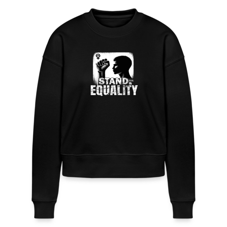 stand-for-equality-stanleystella-cropped-frauen-bio-sweatshirt-cropster-schwarz