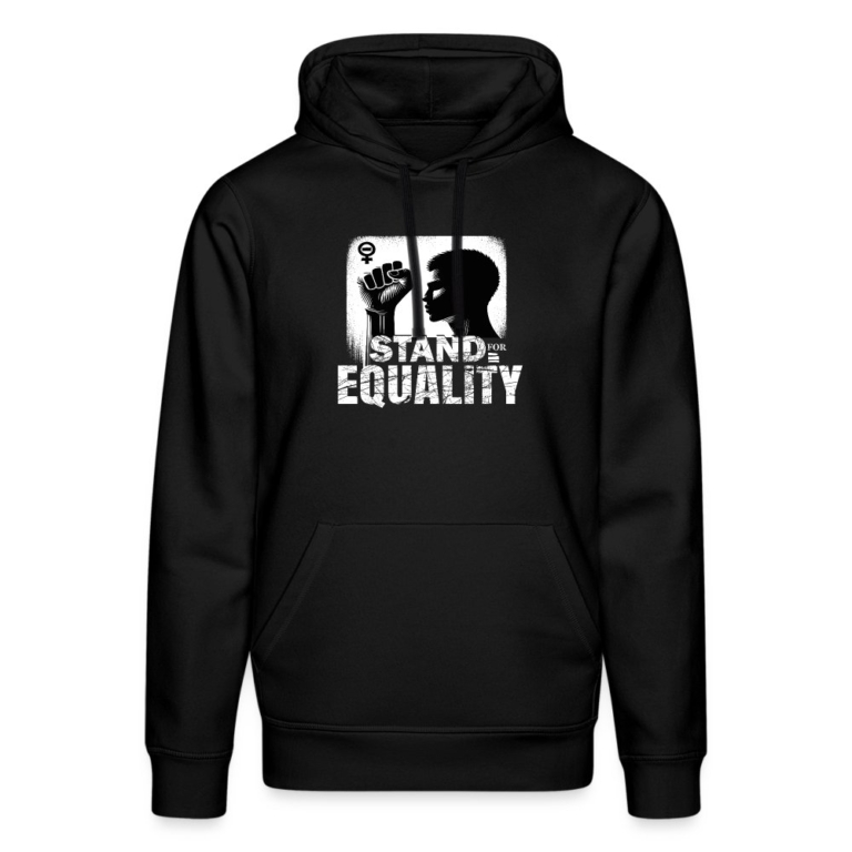 stand-for-equality-stanleystella-unisex-bio-hoodie-drummer-schwarz