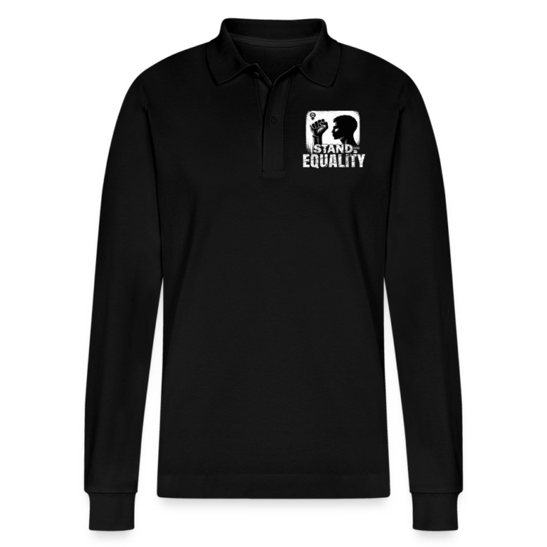 stand-for-equality-stanleystella-unisex-bio-langarm-poloshirt-prepster-schwarz